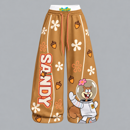 Sandy Cheeks SpongeBob SquarePants Long-Sleeved Double-Layer Stretch Pants Set