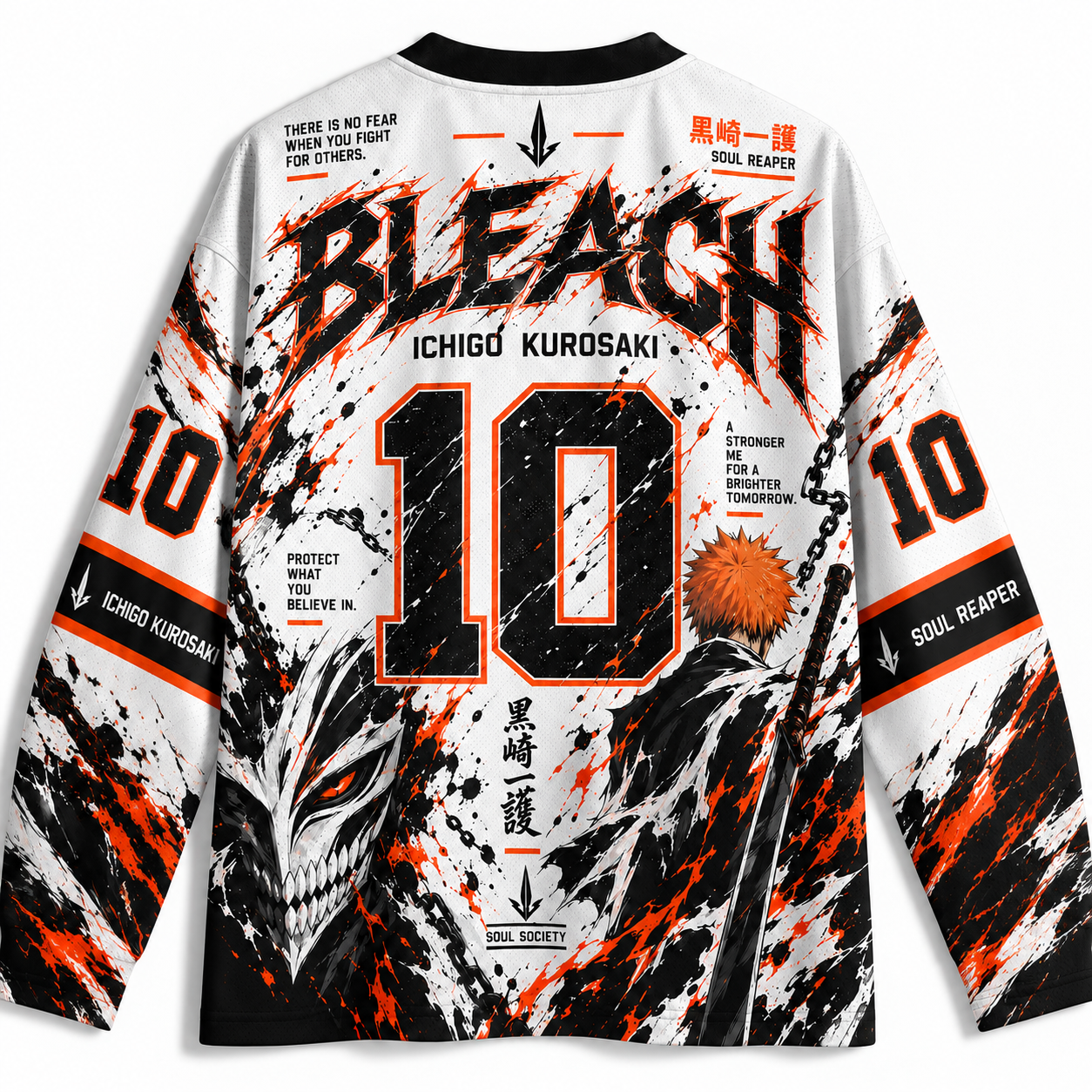 Bleach Unisex Anime Football  Long-sleeveless Jersey