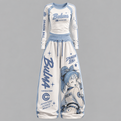 Dragon Ball Z Long-Sleeved Double-Layer Stretch Pants Set