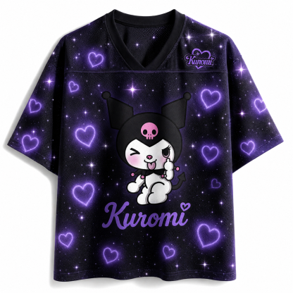 Kuromi Cute Anime Football T-shirt Jersey 
