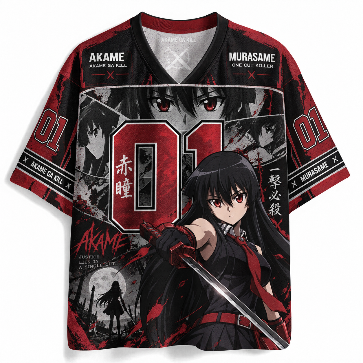 Akame Ga Kill Anime Football Jersey