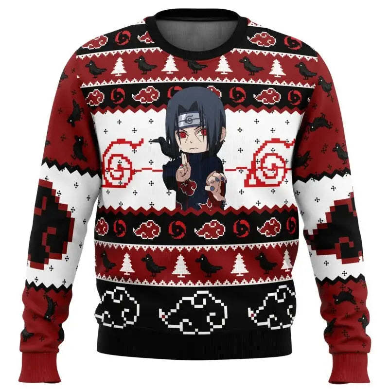 Itachi Naruto Anime Ugly Christmas Sweater