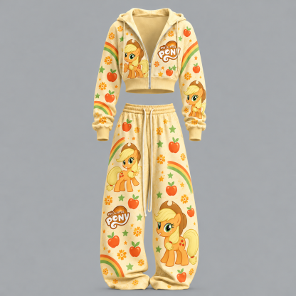 My Little Pony -Short zip-up sweatshirt set