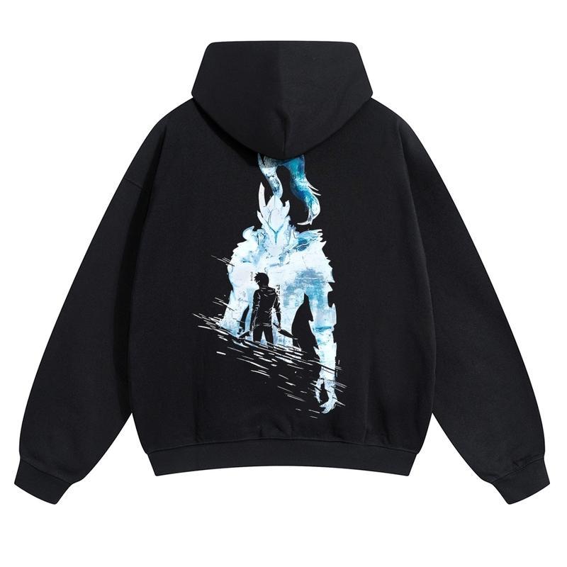  Unisex Vintage Washed cotton Hoodies | Solo Leveling 