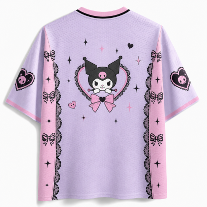 Kuromi Cute Anime Football T-shirt Jersey 