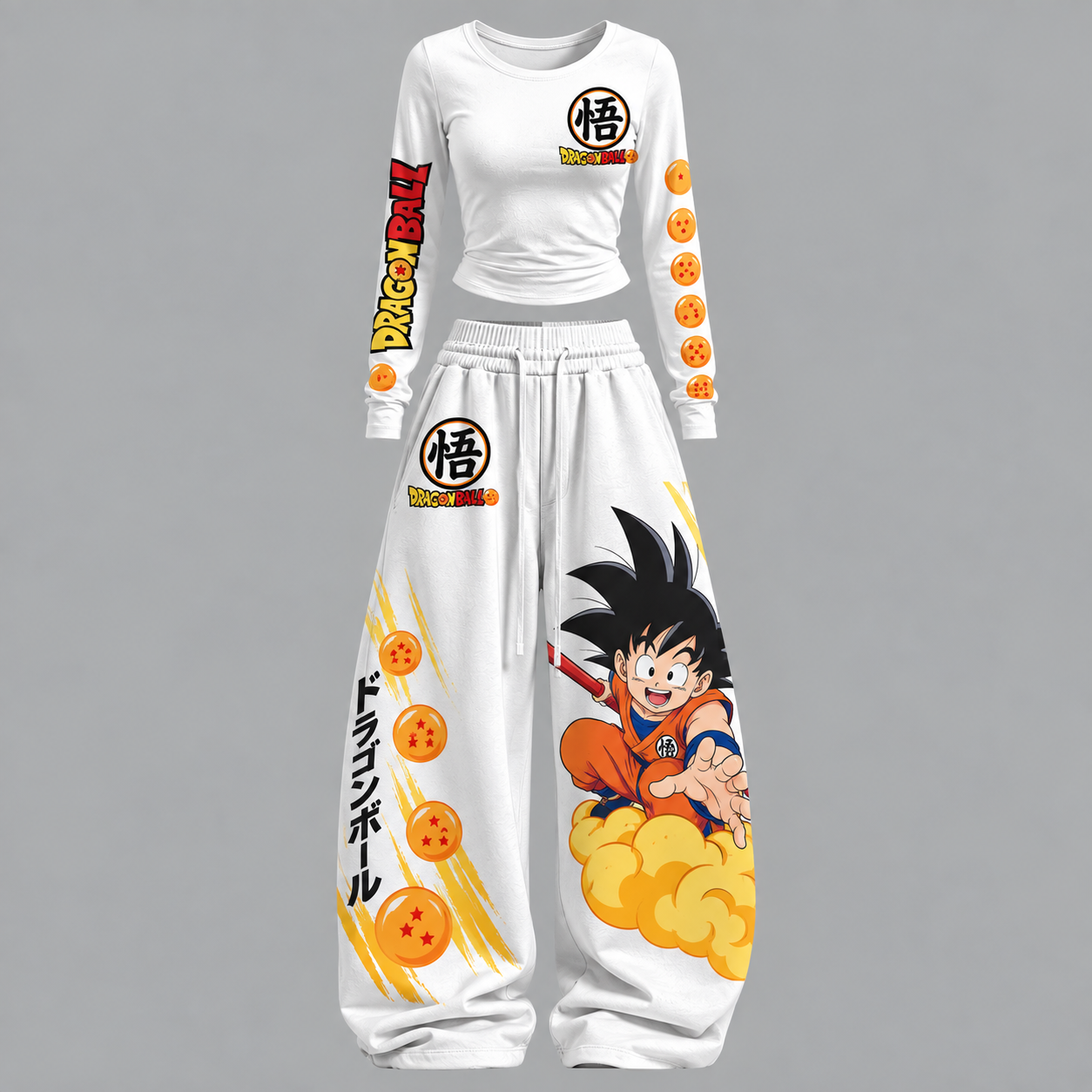 Dragon Ball Z Long-Sleeved Double-Layer Stretch Pants Set