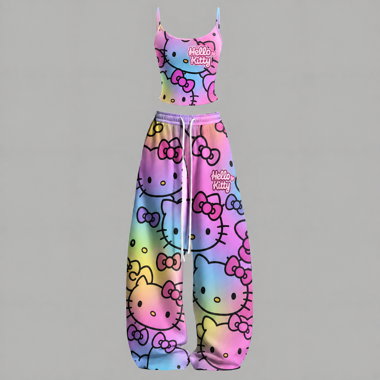 Hello Kitty Top & Elasticated Trousers Two-Piece Set
