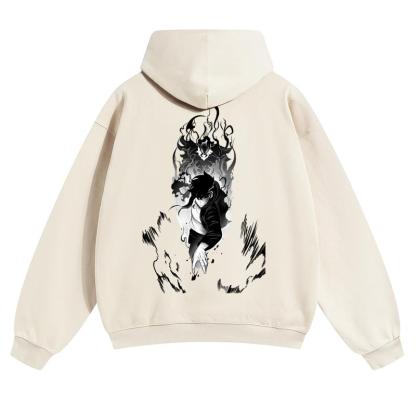  Unisex Vintage Washed cotton Hoodies | Solo Leveling 