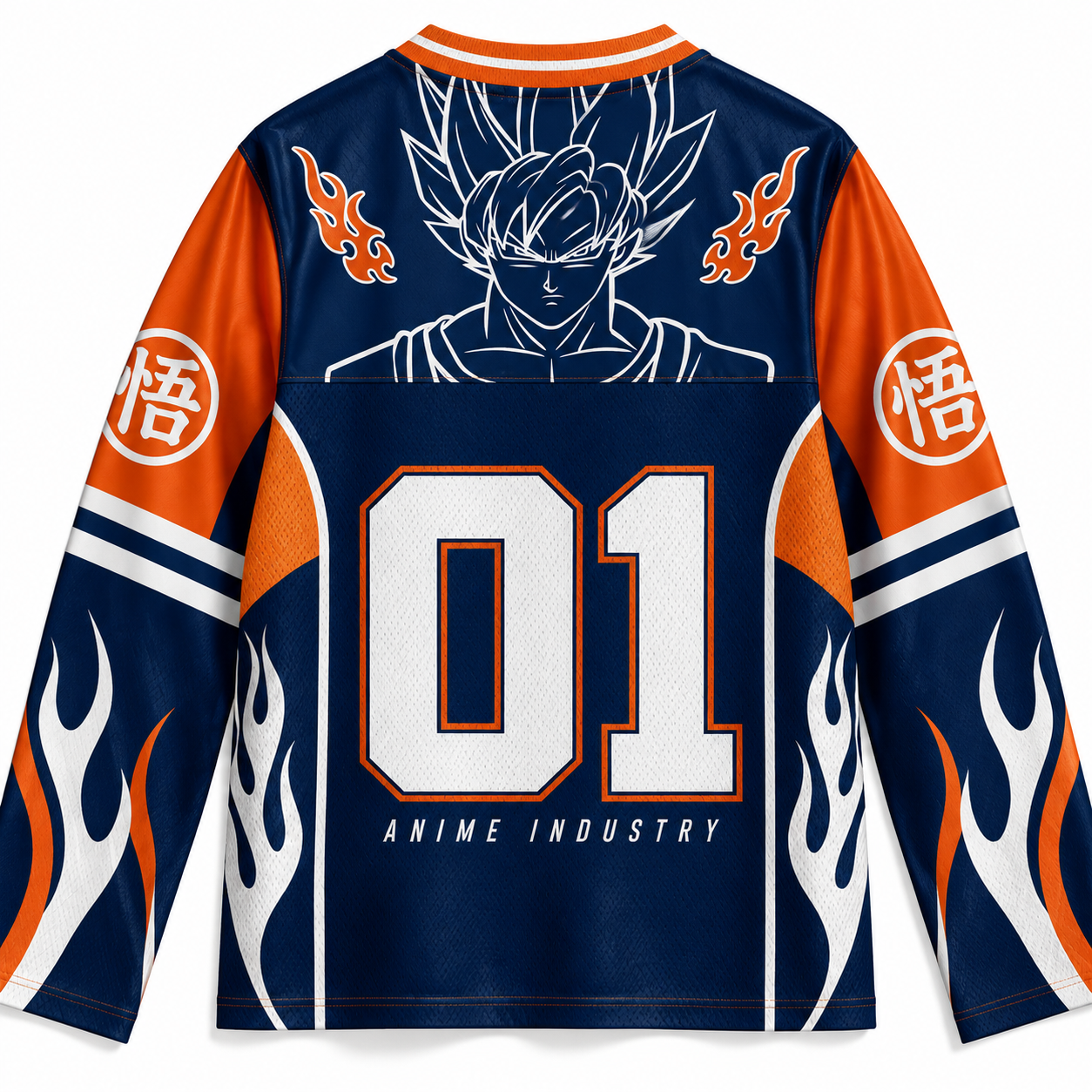 Dragon Ball Z Unisex Anime Football Long-sleeveless Jersey