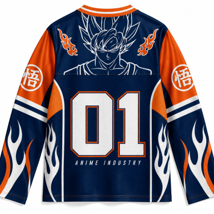 Dragon Ball Z Unisex Anime Football Long-sleeveless Jersey