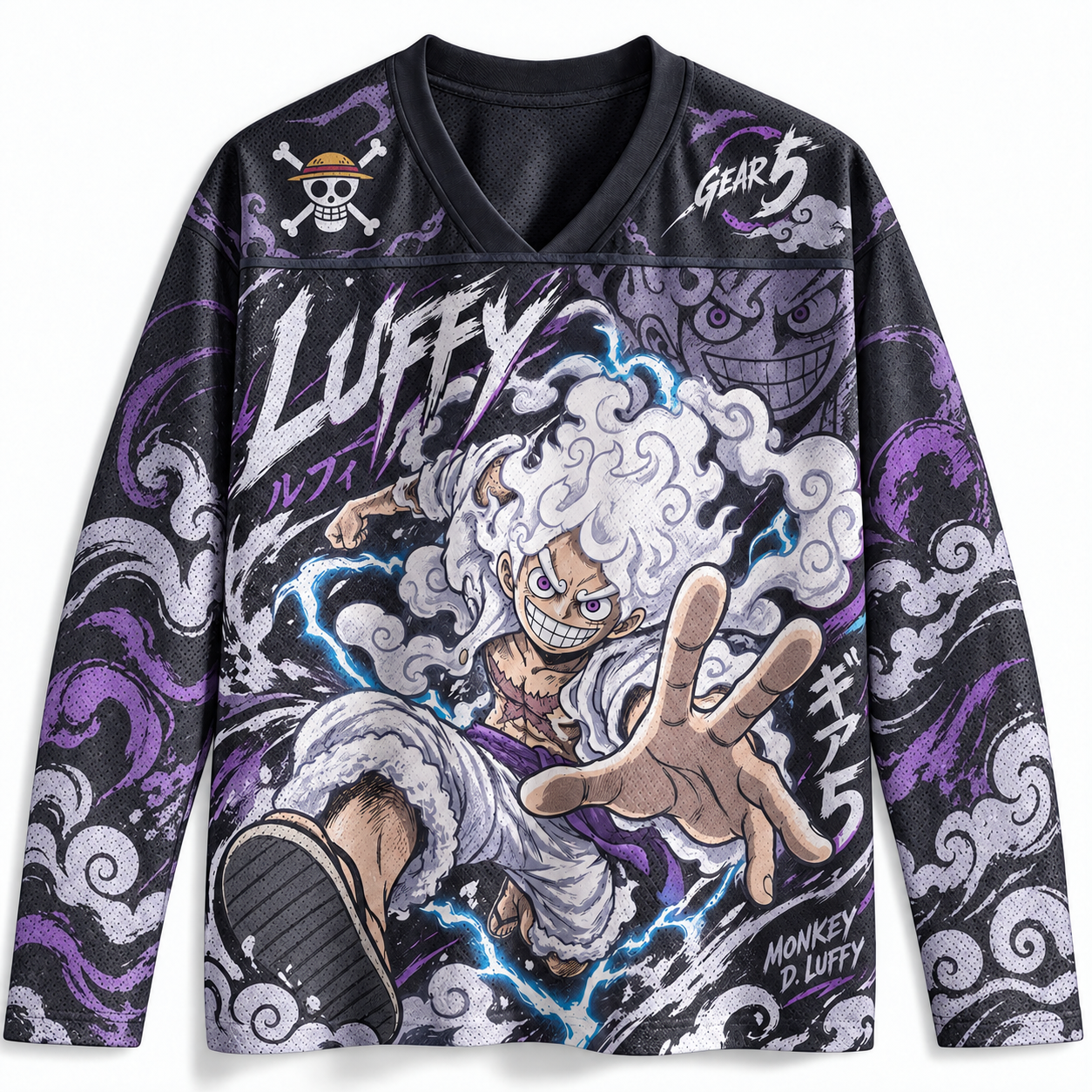 One Piece Unisex Anime Football  Long-sleeveless Jersey