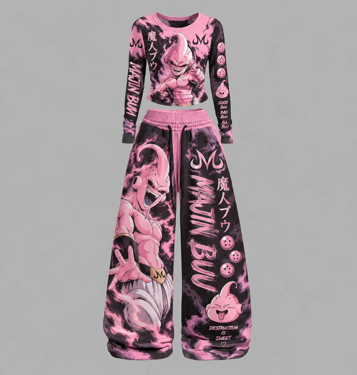 Dragon Ball Z Long-Sleeved Double-Layer Stretch Pants Set