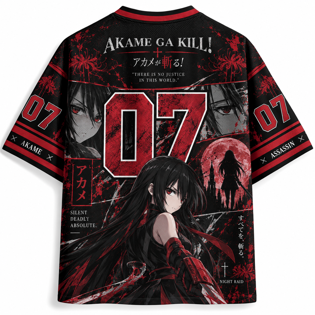 Akame Ga Kill Anime Football Jersey