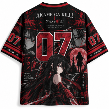 Akame Ga Kill Anime Football Jersey