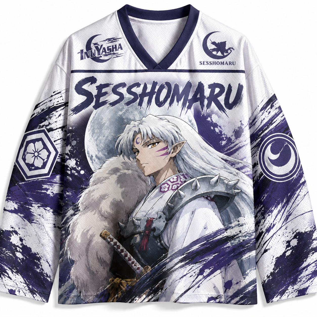 Inuyasha  Unisex Anime Football  Long-sleeveless Jersey