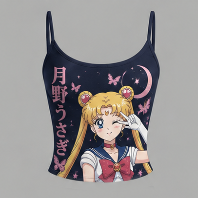 Sailor Moon Top & Elasticated Trousers Two-Piece Set