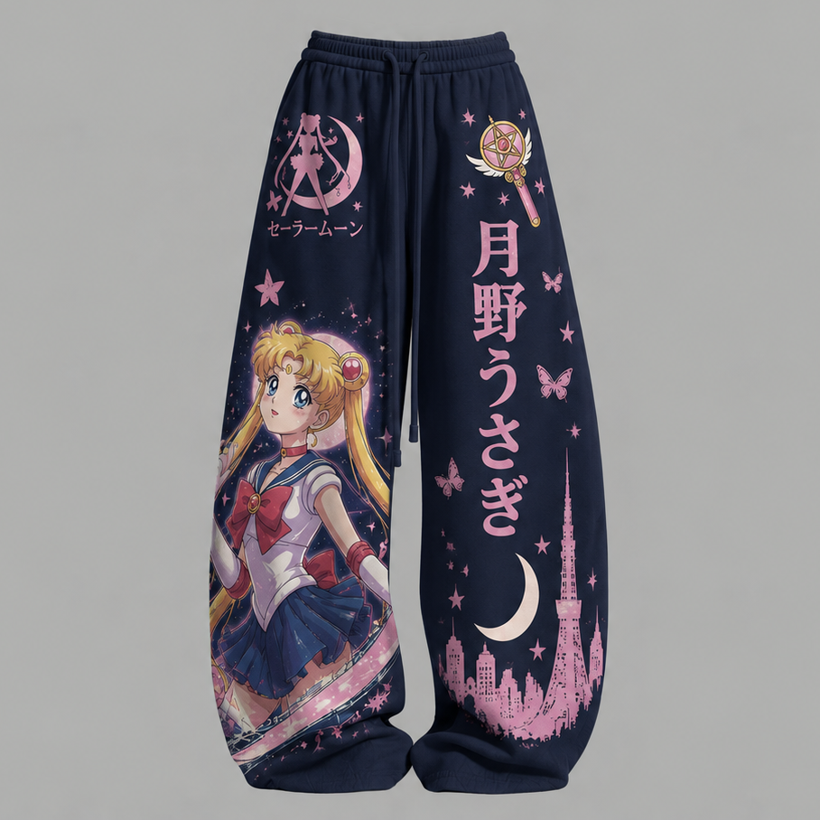 Sailor Moon Top & Elasticated Trousers Two-Piece Set