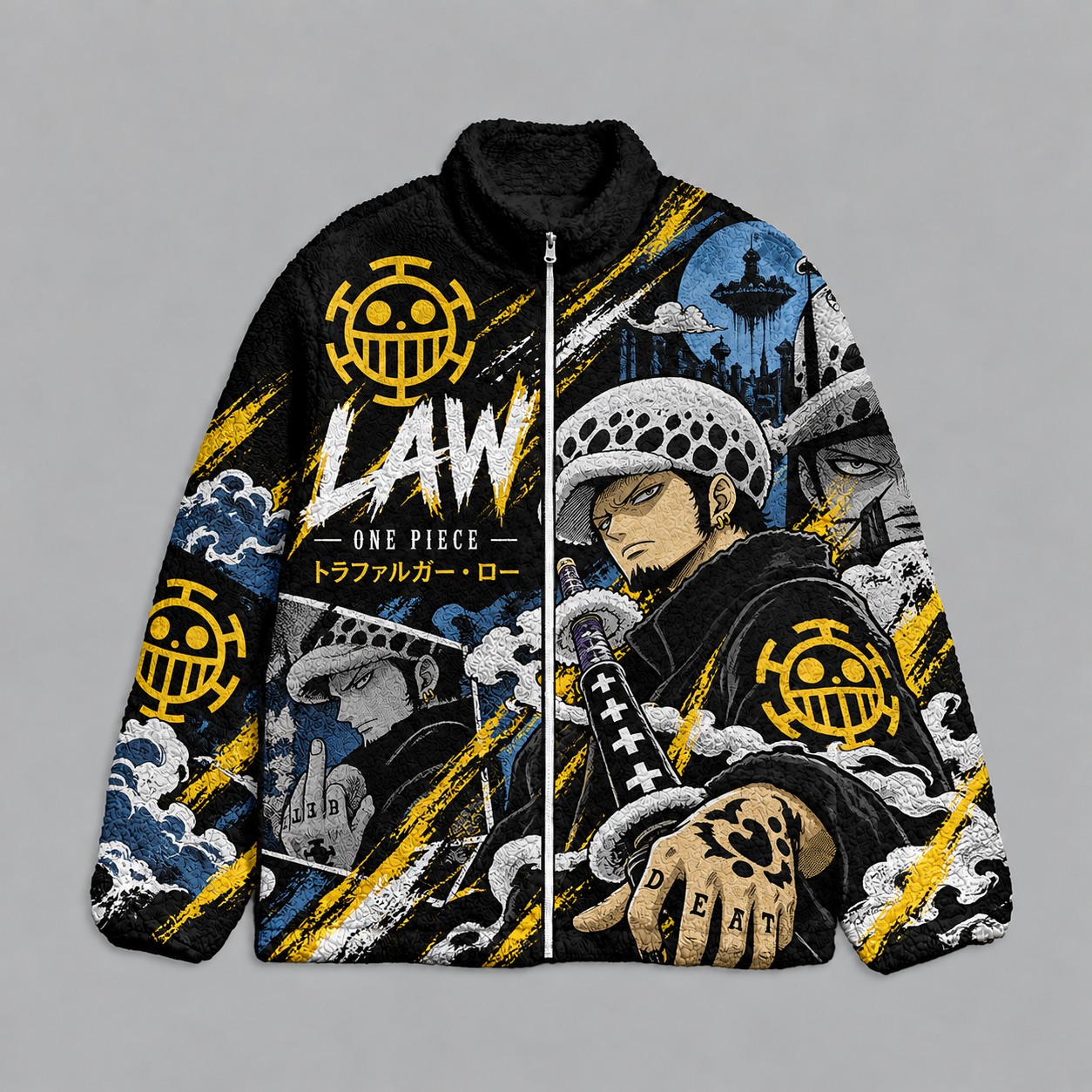 One Piece Law Sherpa Jacket | Anime