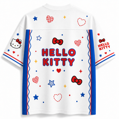 Hello Kitty Cute Anime Football T-shirt Jersey 