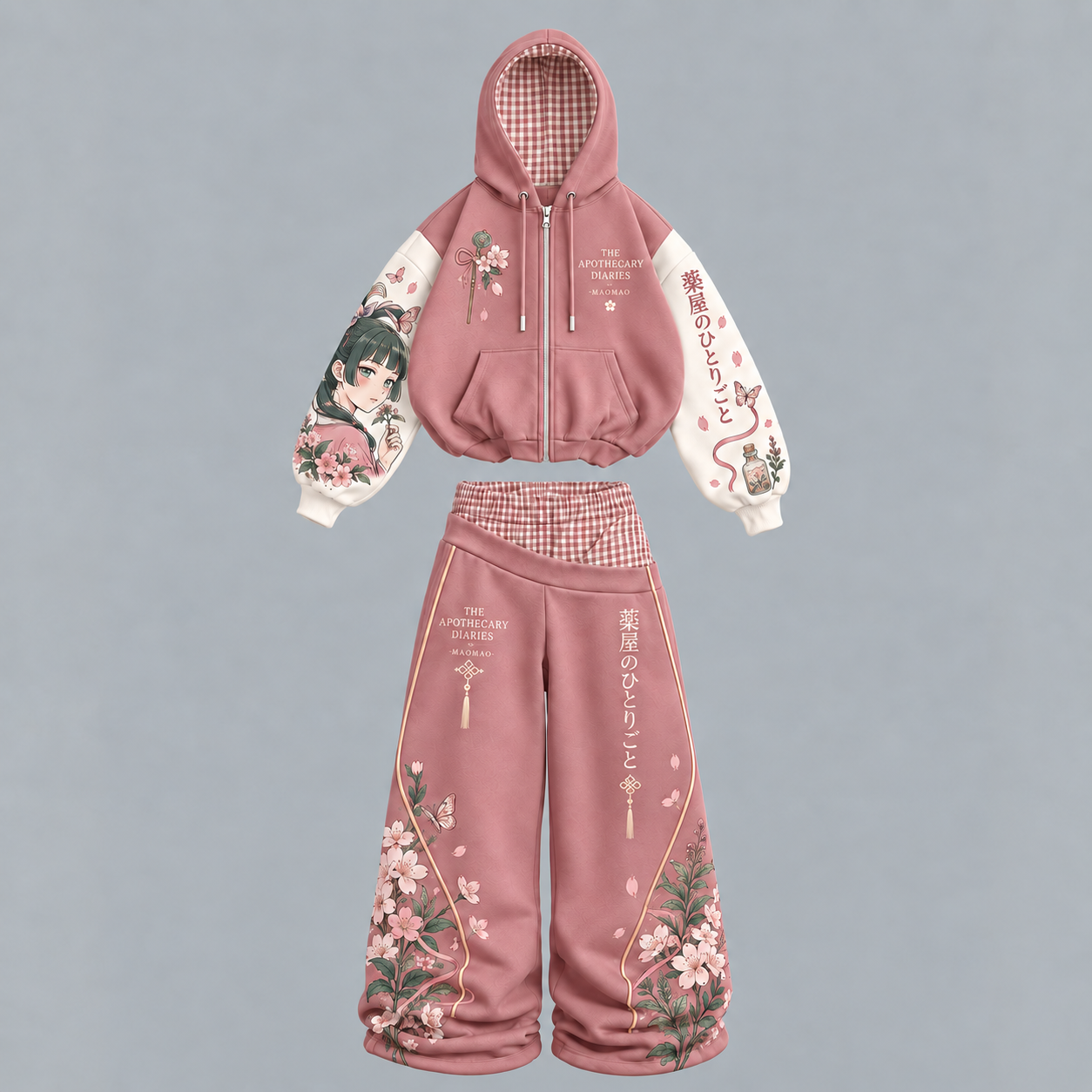 The Apothecary Diaries Maomao & Jinshi Hoodie & Wide-Leg Pants Set