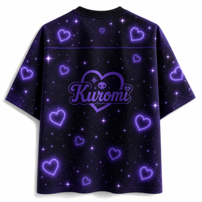 Kuromi Cute Anime Football T-shirt Jersey 