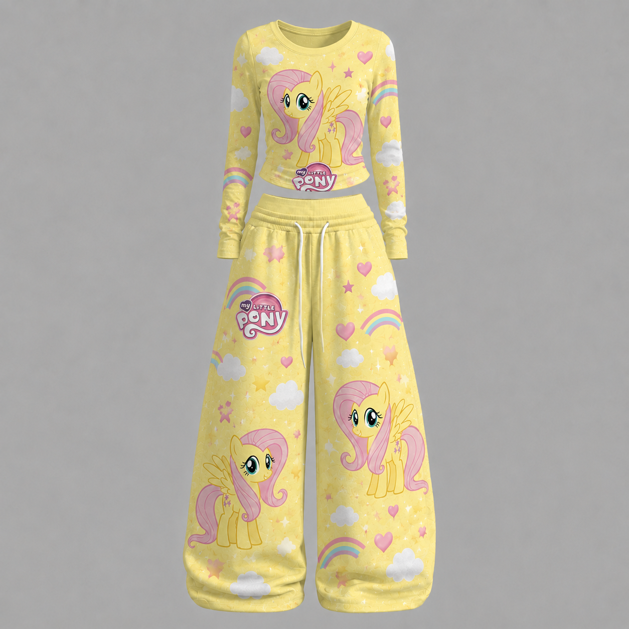 My Little Pony Long-sleeved double-layer stretch pants set