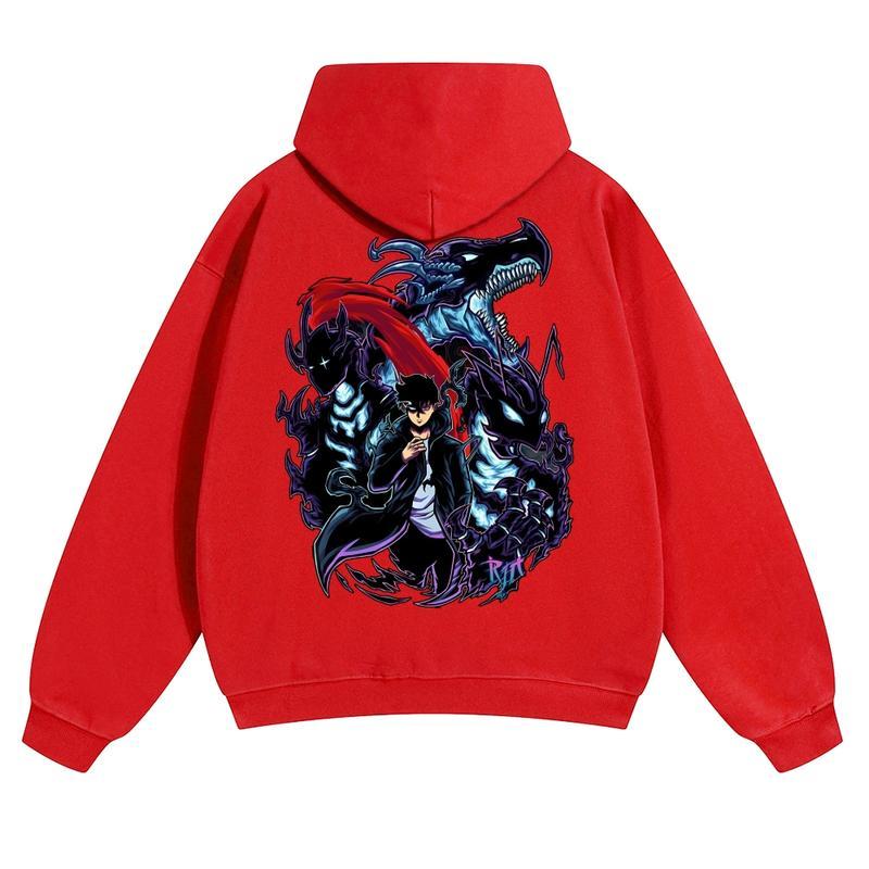  Unisex Vintage Washed cotton Hoodies | Solo Leveling 