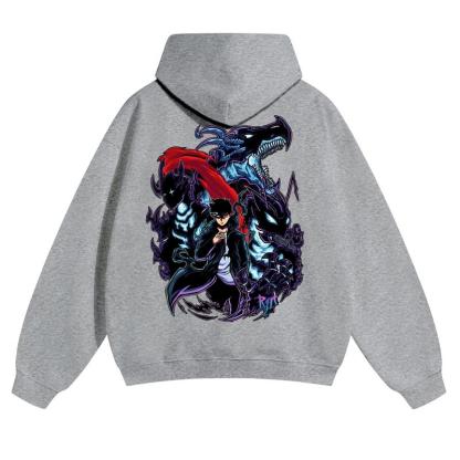  Unisex Vintage Washed cotton Hoodies | Solo Leveling 