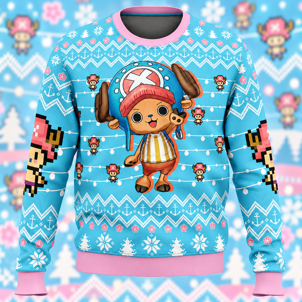 Tony Tony Chopper One Piece Ugly Christmas Sweater