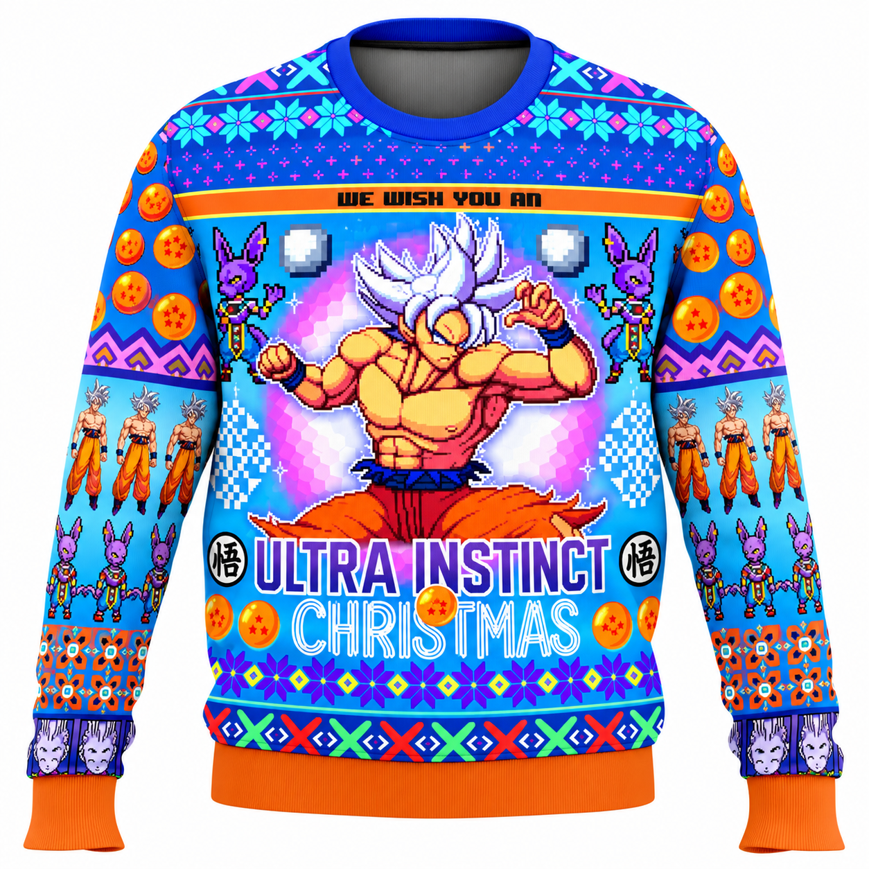 Ultra Instinct Goku Dragon Ball Z Ugly Christmas Sweater