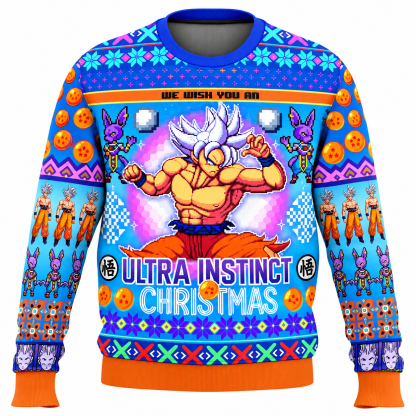Ultra Instinct Goku Dragon Ball Z Ugly Christmas Sweater