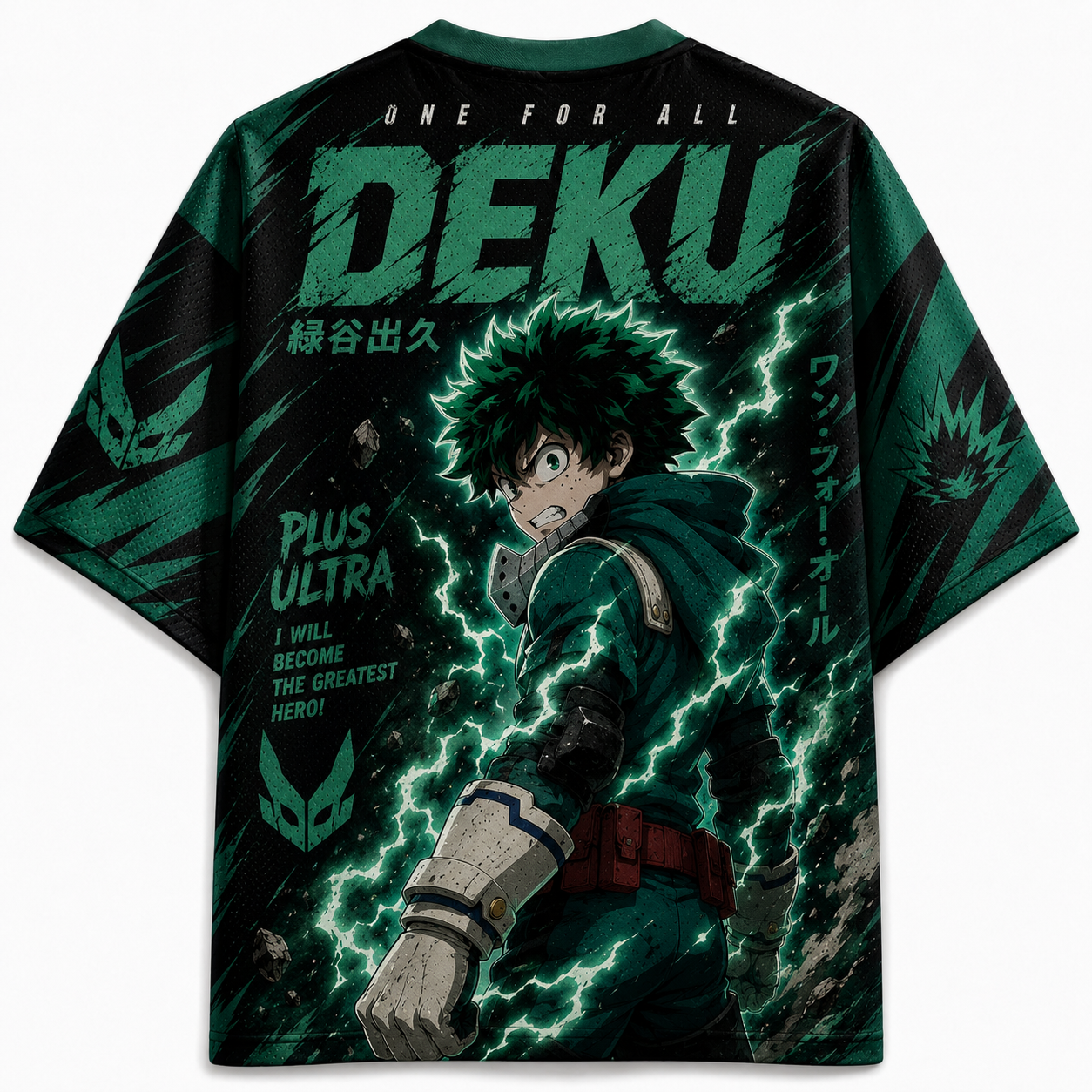 My Hero Academia Izuku Midoriya Anime Football Jersey