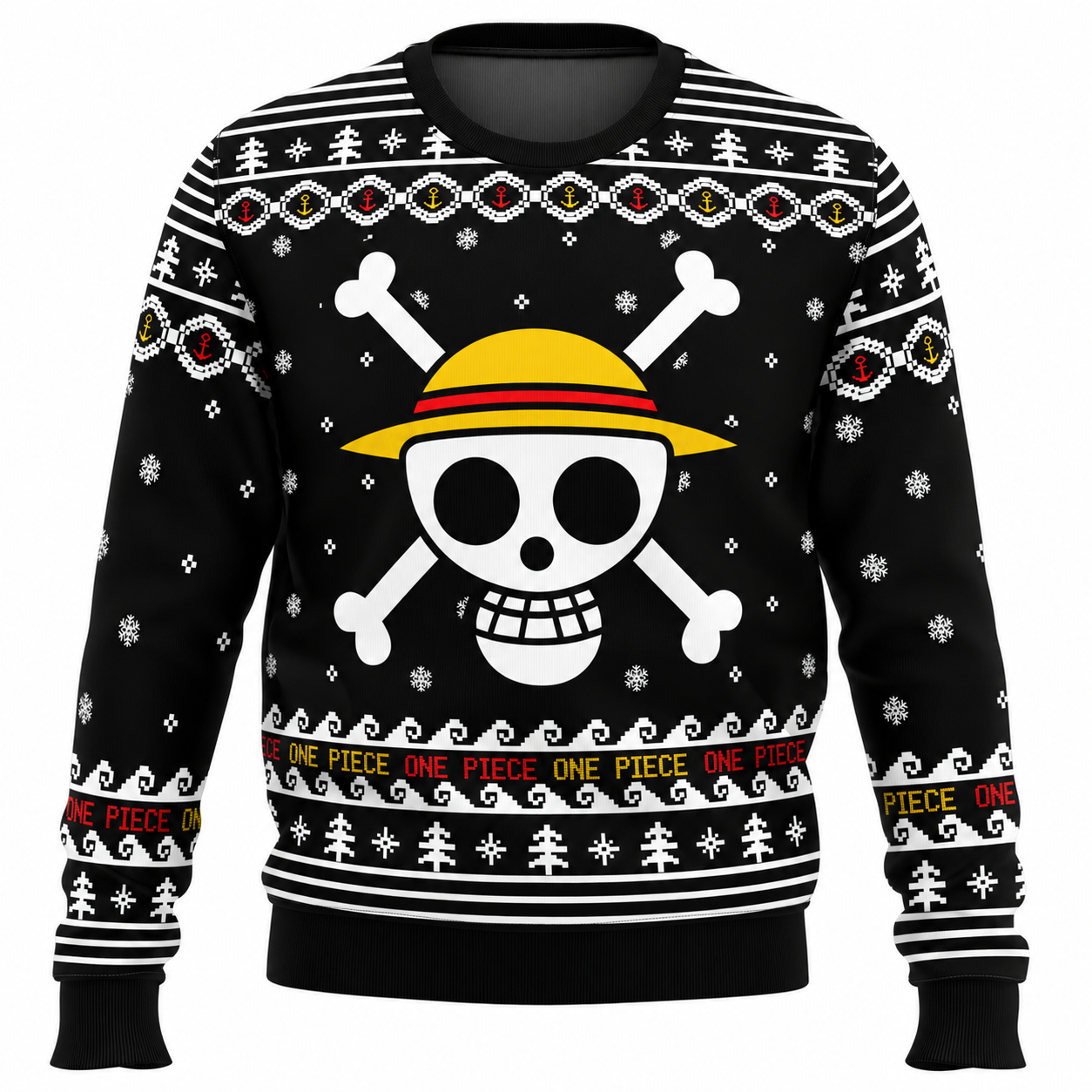 One Piece Straw Hat Pirates Christmas Ugly Christmas Sweater GG0711