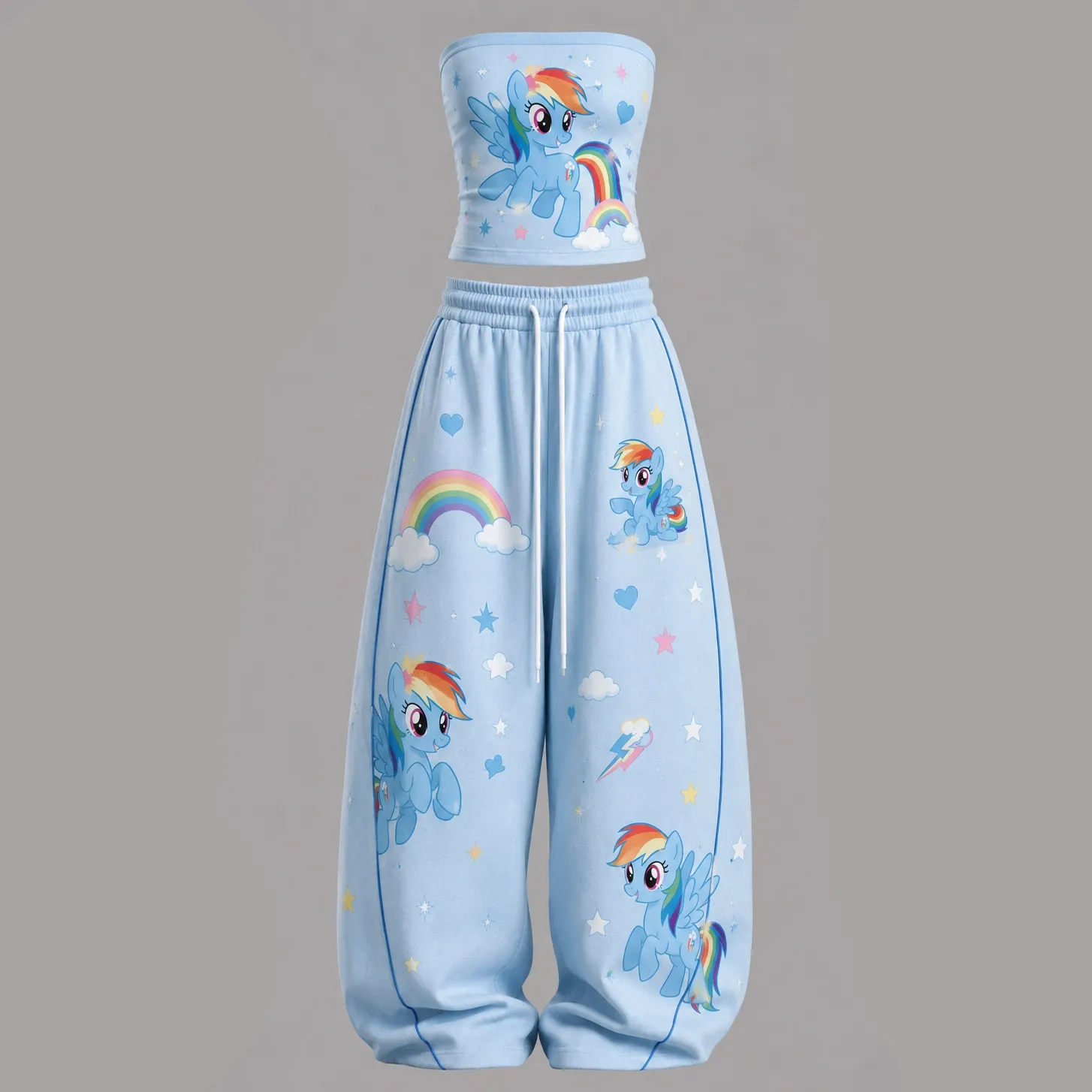 My Little Pony Tight Casual Camisole Tops & Elasticated Trousers Two-Piece Set