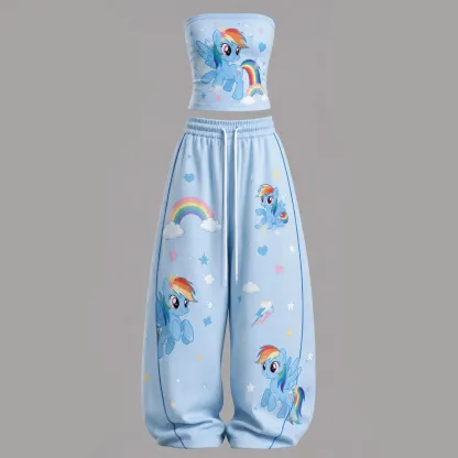 My Little Pony Tight Casual Camisole Tops & Elasticated Trousers Two-Piece Set