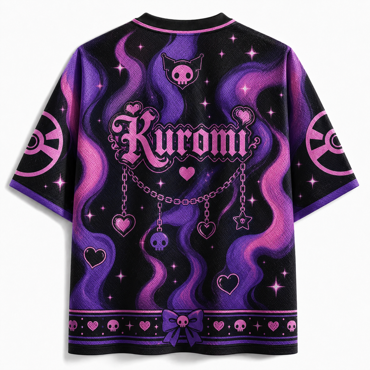 Kuromi Cute Anime Football T-shirt Jersey 