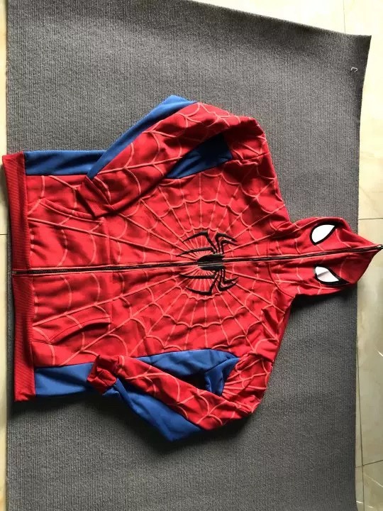 Spiderman New Eye Mask Couple Hoodies Best Material- Y2K Streetwear Zip-Up Sweatshirt for Men and Women