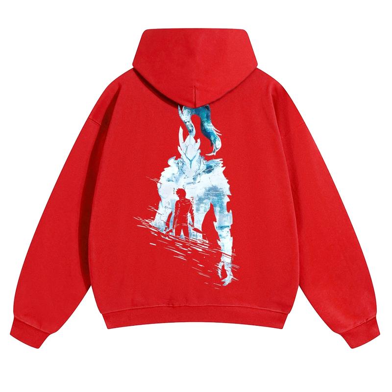  Unisex Vintage Washed cotton Hoodies | Solo Leveling 