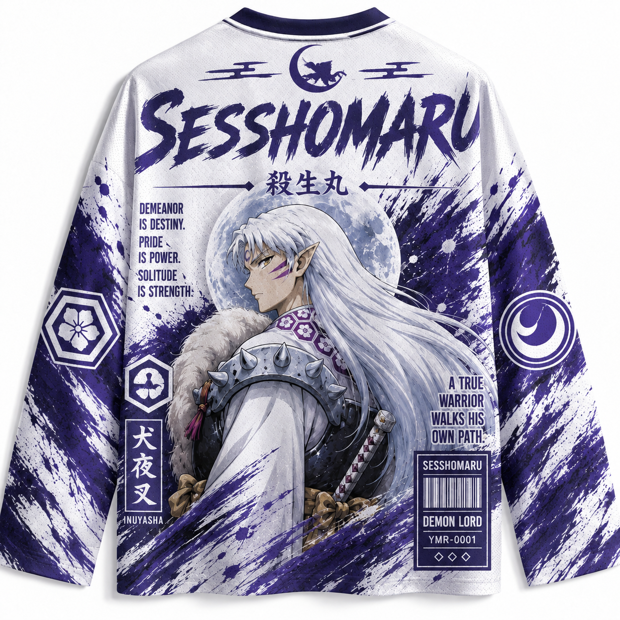 Inuyasha  Unisex Anime Football  Long-sleeveless Jersey