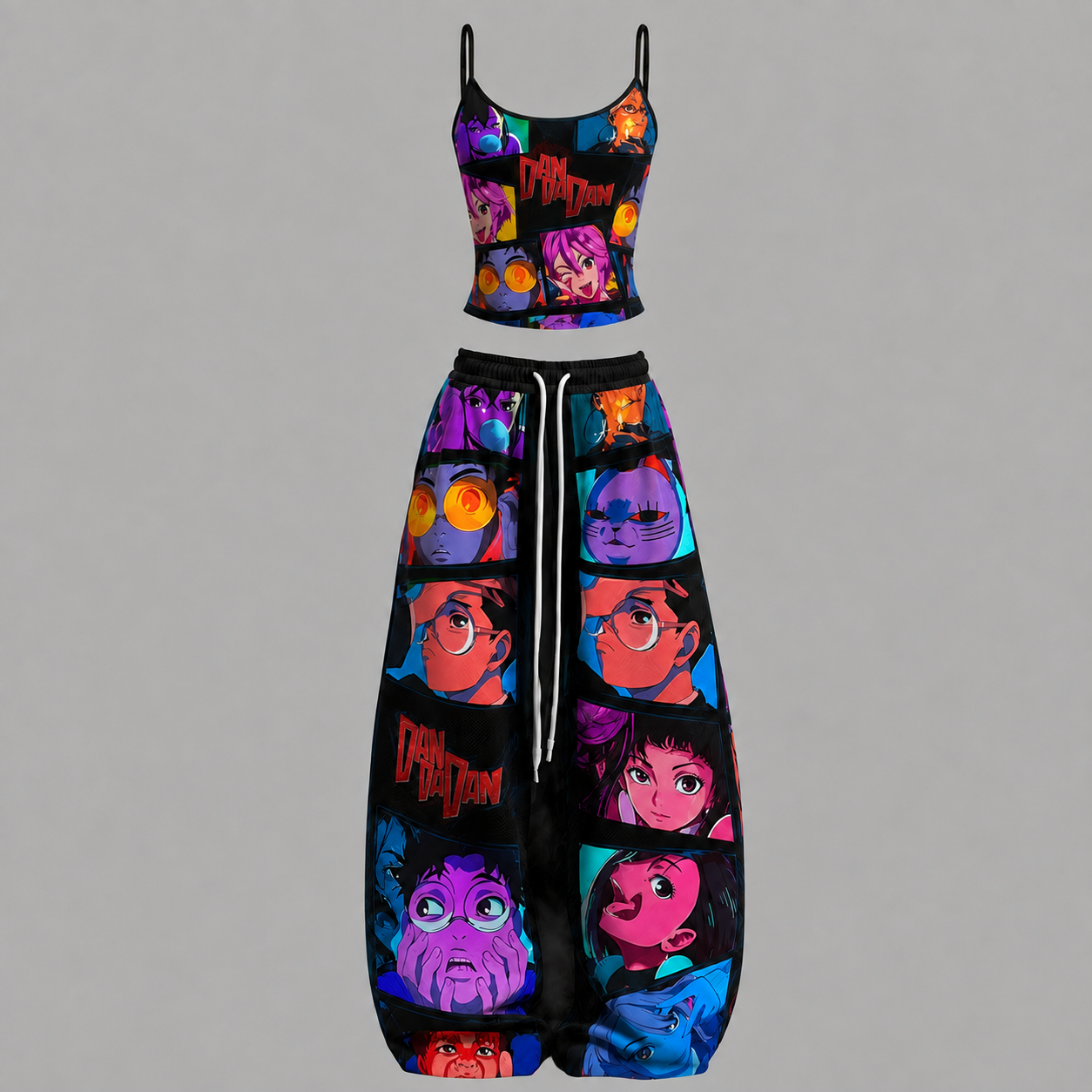 Dandadan Top & Elasticated Trousers Two-Piece Set