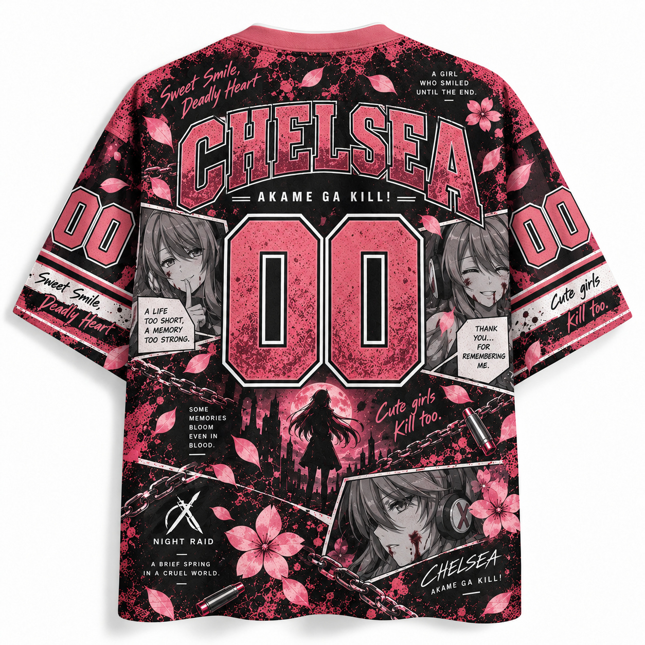 Akame Ga Kill Anime Football Jersey