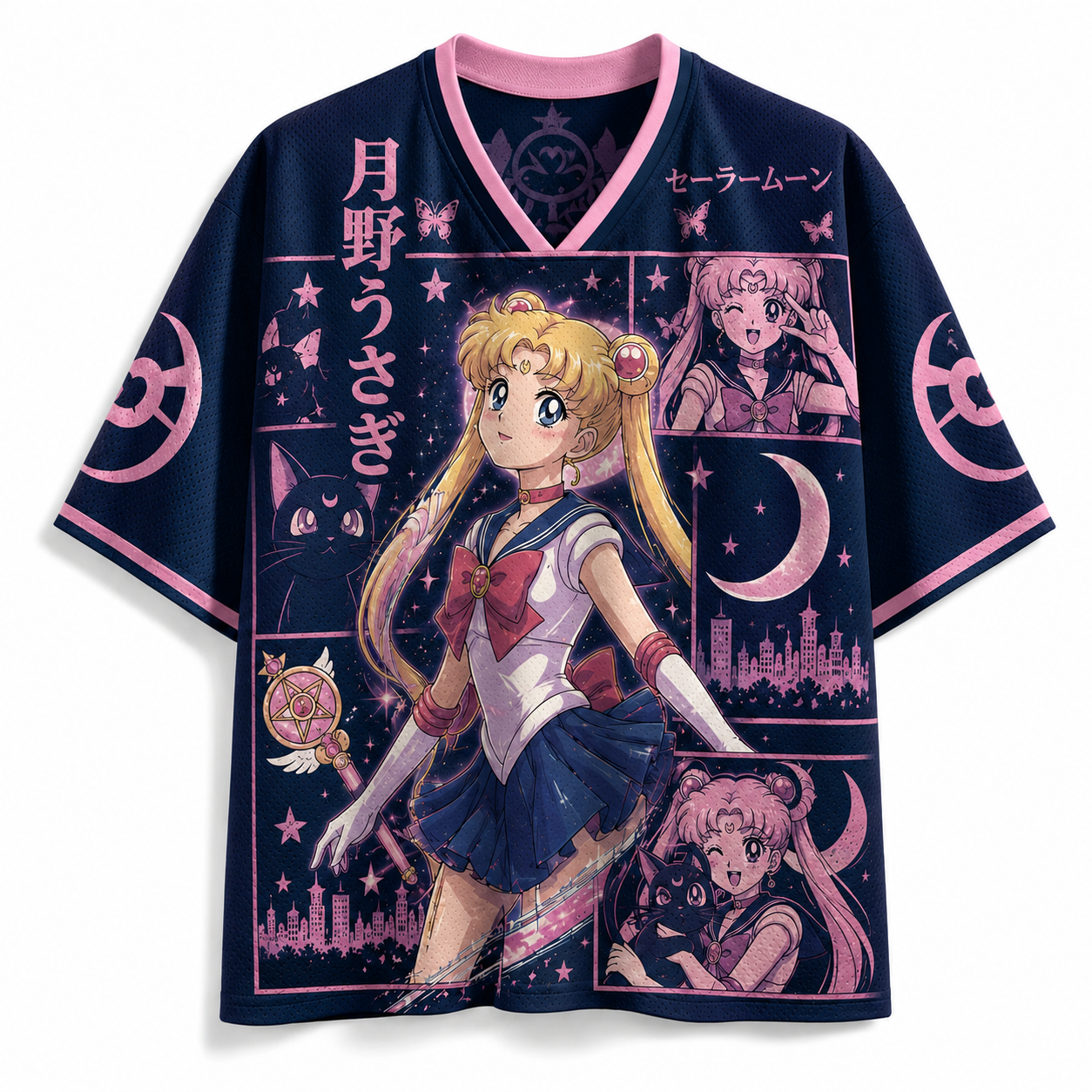 Sailor Moon Anime Football T-shirt Jersey 