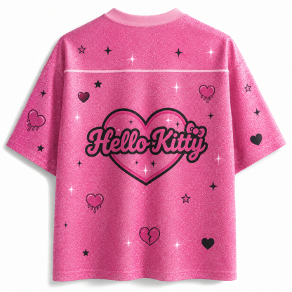 Hello Kitty Cute Anime Football T-shirt Jersey 