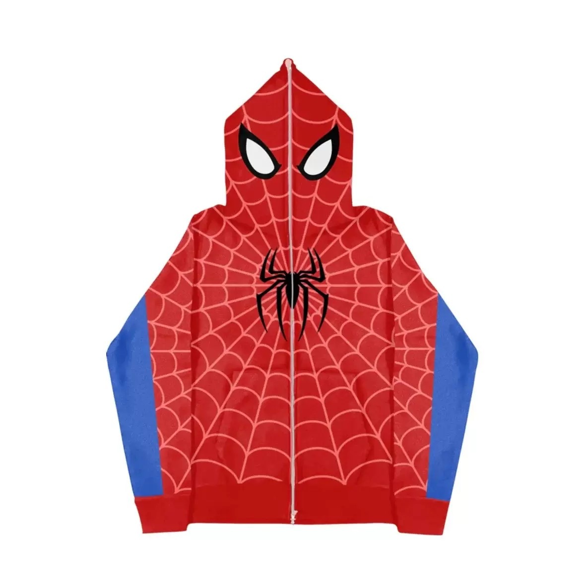 Spiderman New Eye Mask Couple Hoodies Best Material- Y2K Streetwear Zip-Up Sweatshirt for Men and Women