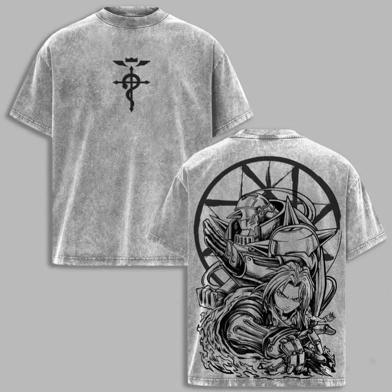 Vintage Washed Graphic Tee | Fullmetal Alchemist