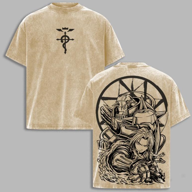 Vintage Washed Graphic Tee | Fullmetal Alchemist