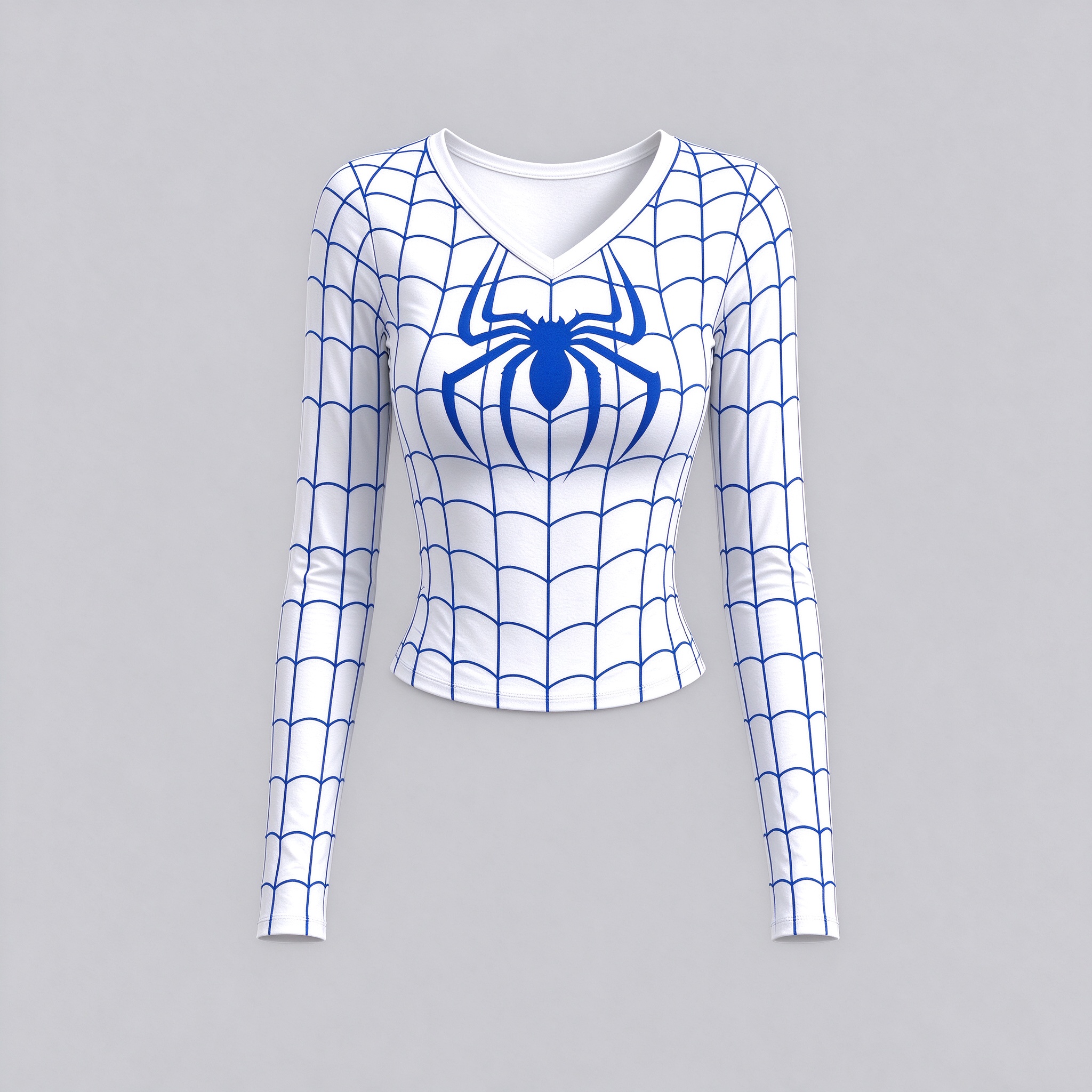 Spider-Gwen V-neck Long-sleeve Double-layer Stretch Pants Set
