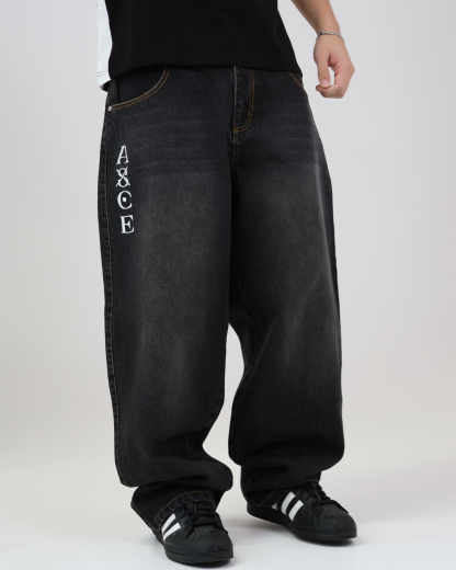 One Piece Asce Embroidery Jeans