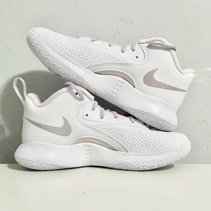 Zoom HyperSet SE IC “White Pink” Men’s Size 4.5 Volleyball Shoes No Lid