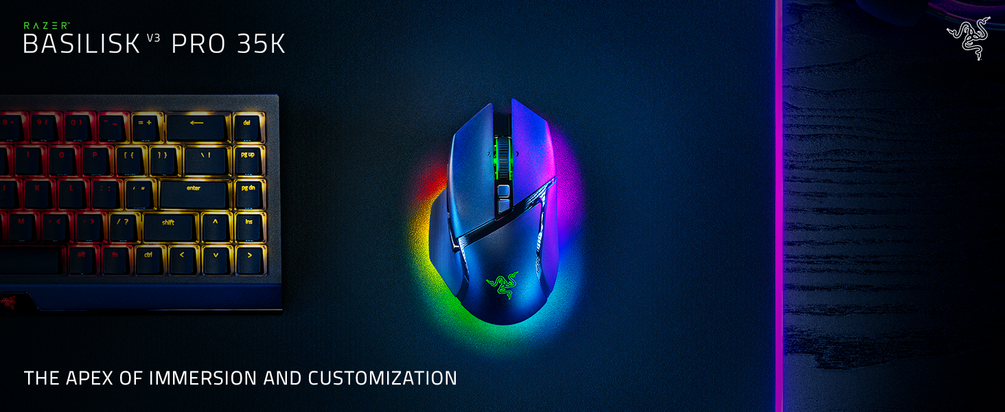 basilisk v3 35 35k 35000 35,000 gaming wireless mouse pc pro keyboard black logitech g502 